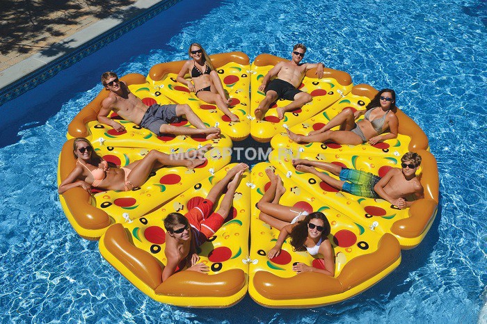 Матрас надувной плавательный пицца оптом